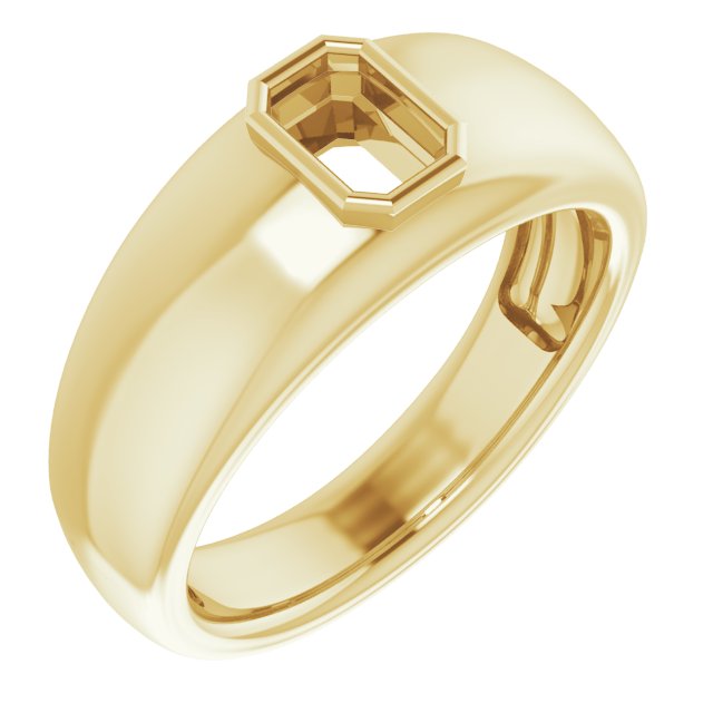 Bezel-Set Solitaire Ring