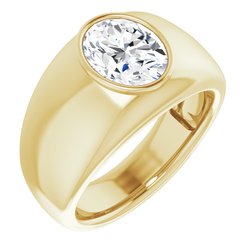 Men's Ring Mounting for Gemstone