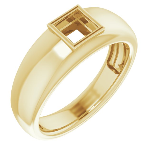Bezel-Set Solitaire Ring