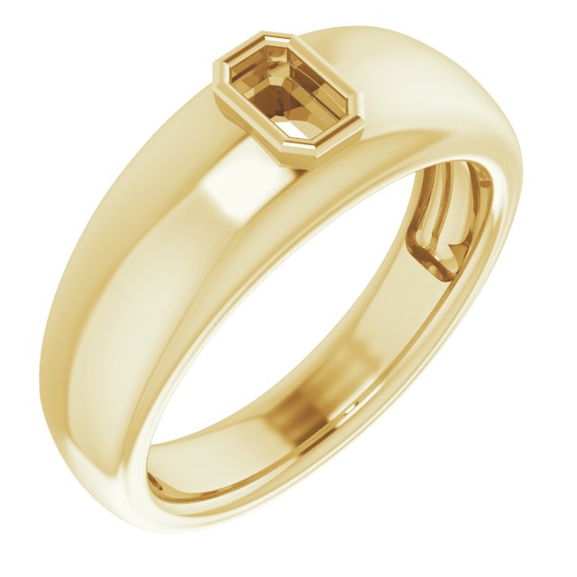 Bezel-Set Solitaire Ring