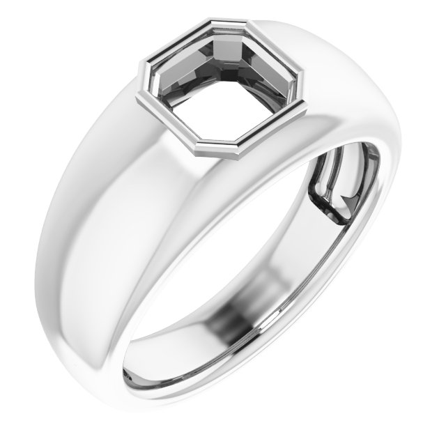 Bezel-Set Solitaire Ring