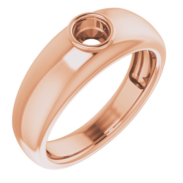 Bezel-Set Solitaire Ring
