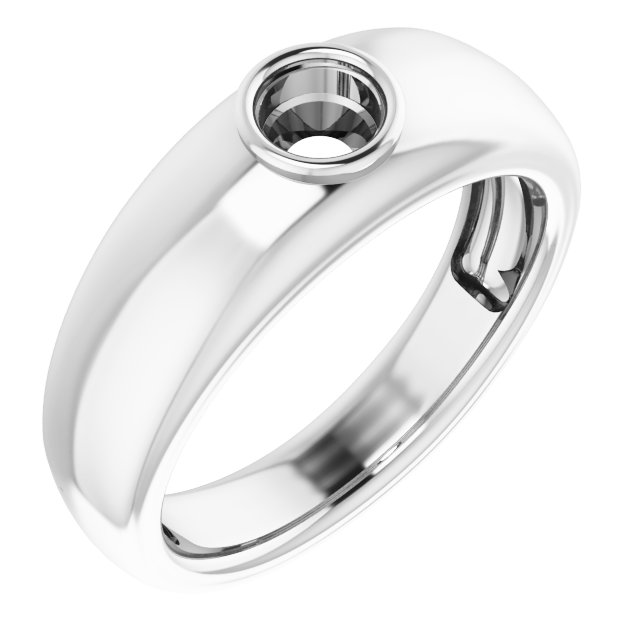 Bezel-Set Solitaire Ring