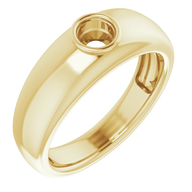 Bezel-Set Solitaire Ring