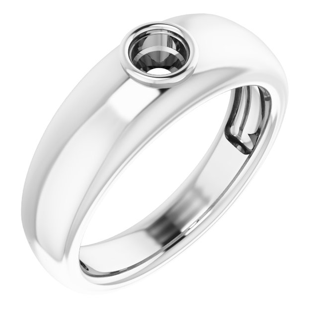 Bezel-Set Solitaire Ring