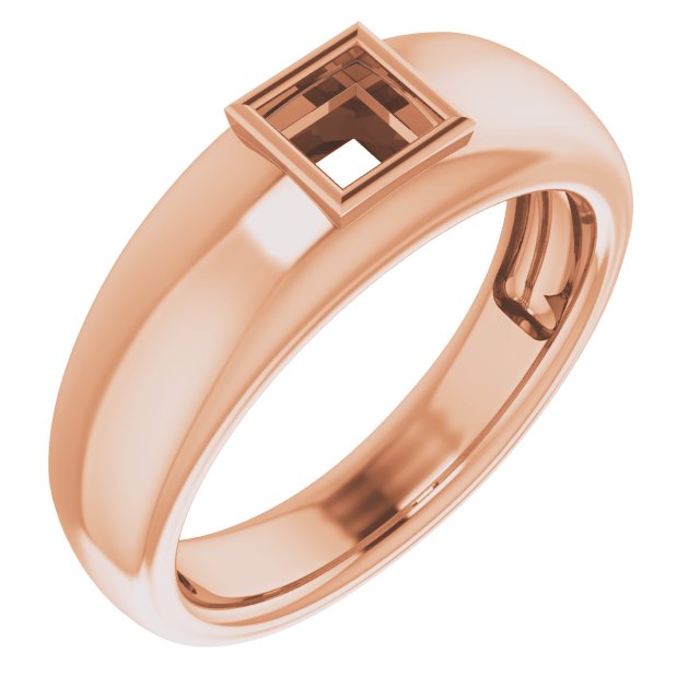 Bezel-Set Solitaire Ring