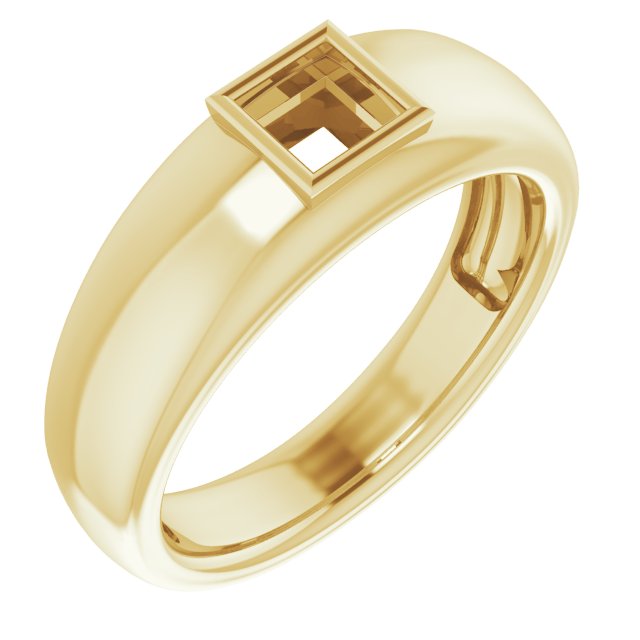 Bezel-Set Solitaire Ring