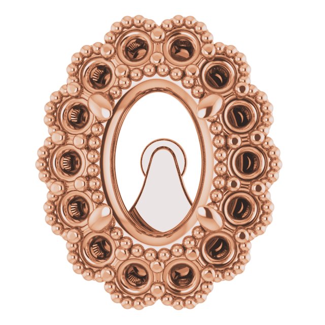 Oval 4-Prong Halo-Style Earrings