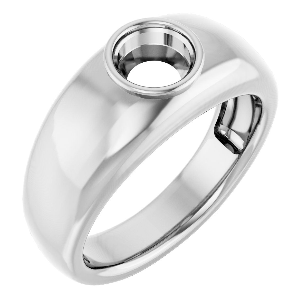 Bezel-Set Solitaire Ring