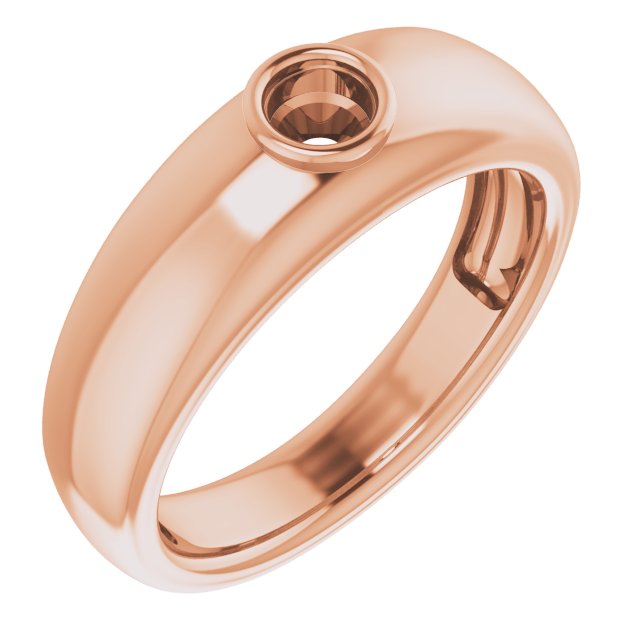 Bezel-Set Solitaire Ring