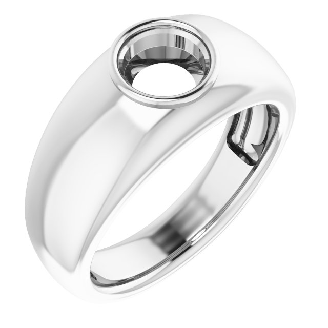 Bezel-Set Solitaire Ring