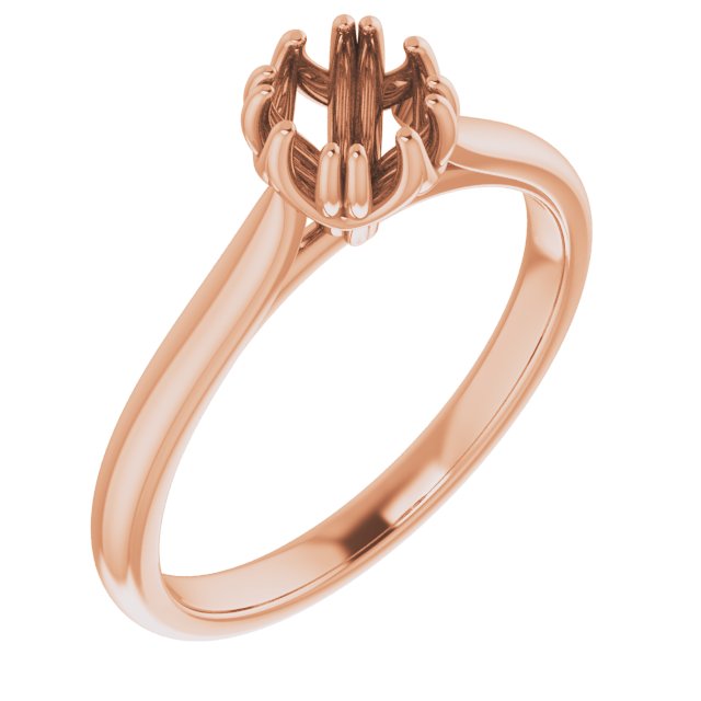 Twin-Prong Solitaire Engagement Ring