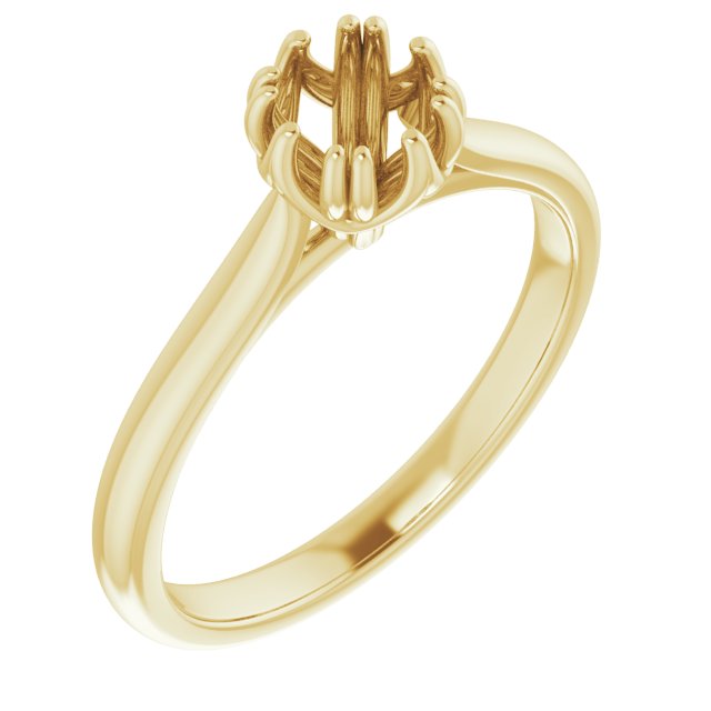 Twin-Prong Solitaire Engagement Ring