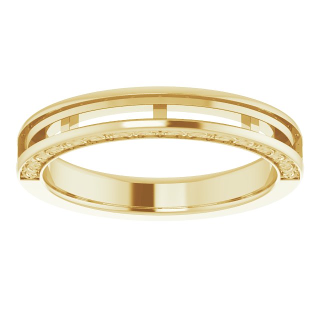 14K Yellow 1/2 CTW Round Diamond Anniversary Band