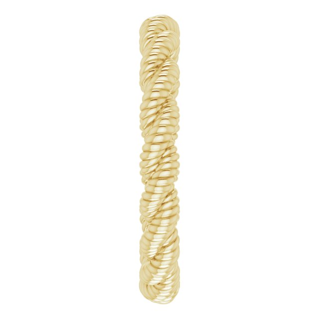 14K Yellow Twisted Rope Band Size 5