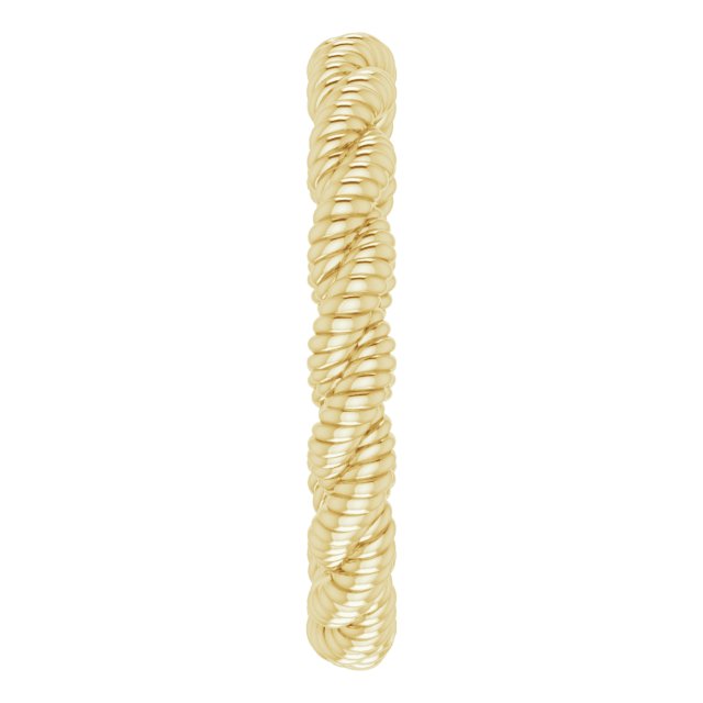 14K Yellow Twisted Rope Band Size 5