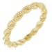 14K Yellow Twisted Rope Band Size 7.5
