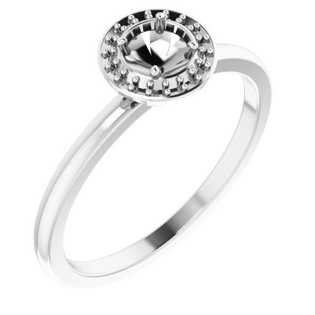 14K White 1/4 CTW Natural Diamond Ring