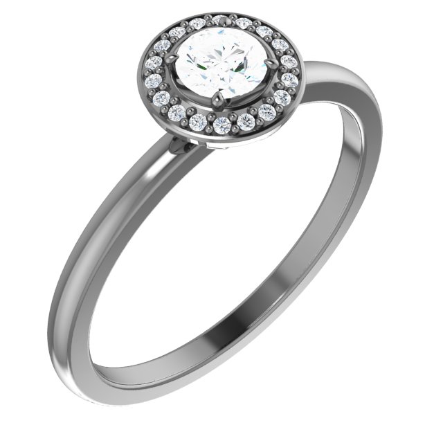 14K White .33 CTW Diamond Ring Ref. 12170121