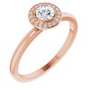 14K Rose .33 CTW Diamond Ring Ref. 12170151