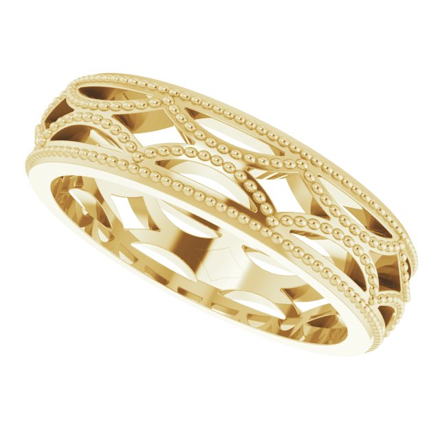 14K Yellow 5 mm Band Size 5