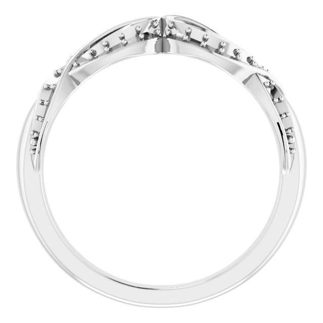 14K White 3/8 CTW Diamond Anniversary Band