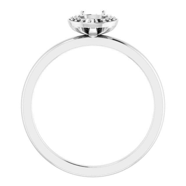 14K White 1/4 CTW Natural Diamond Ring