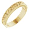 18K Yellow 4 mm Sculptural Inspired Band with Milgrain Size 8.5 Ref 16945512