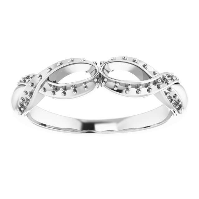 14K White 3/8 CTW Diamond Anniversary Band