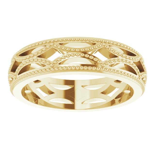 14K Yellow 5 mm Band Size 5