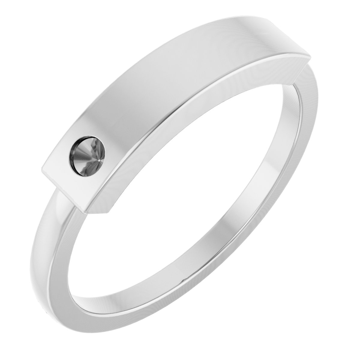 Engravable Stackable Family Signet Ring