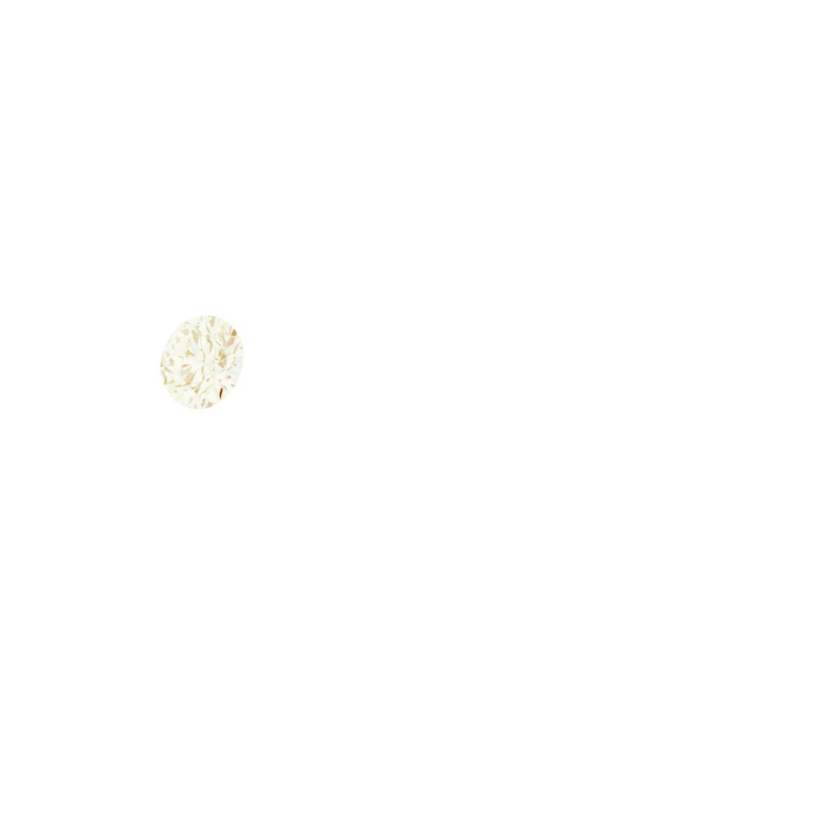 14K Yellow .03 CT Natural Diamond Stackable Family Ring