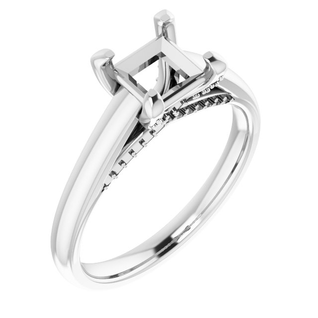 Accented Engagement Ring