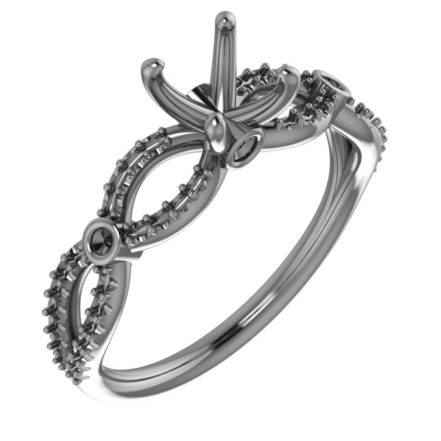 10x5 mm Marquise Engagement Ring Mounting