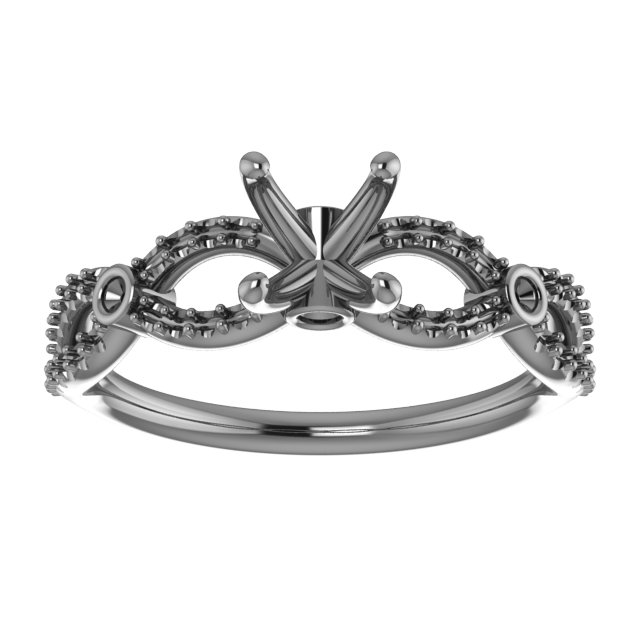 10x5 mm Marquise Engagement Ring Mounting view 3