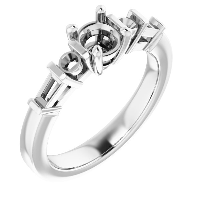 Accented Engagement Ring