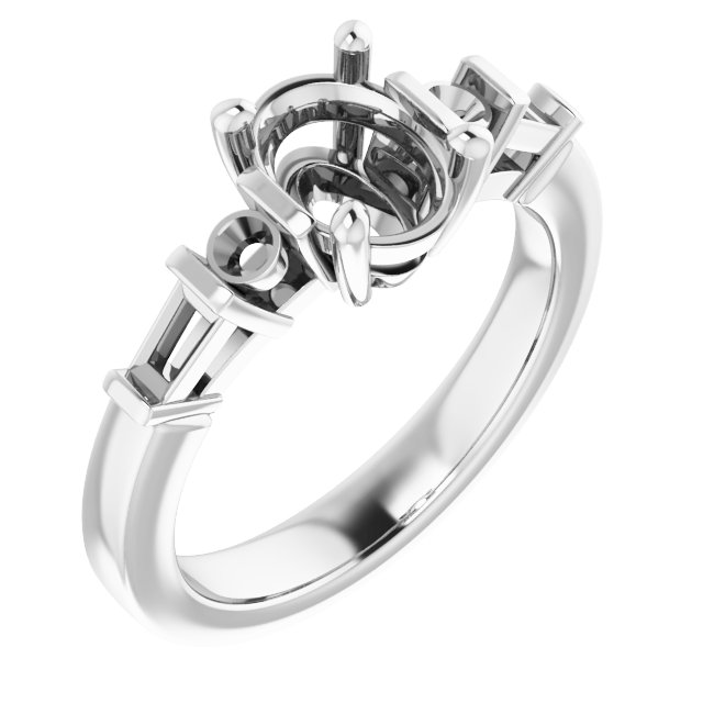 Accented Engagement Ring