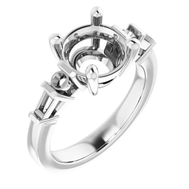 Accented Engagement Ring