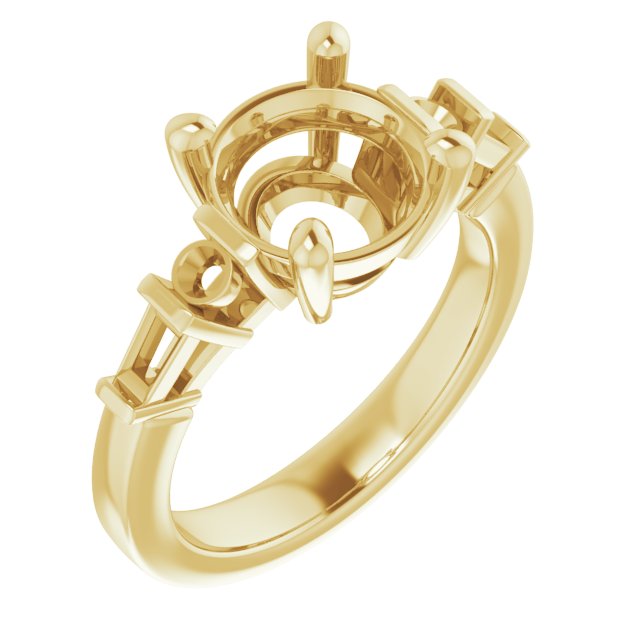 Accented Engagement Ring