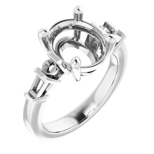 Accented Engagement Ring