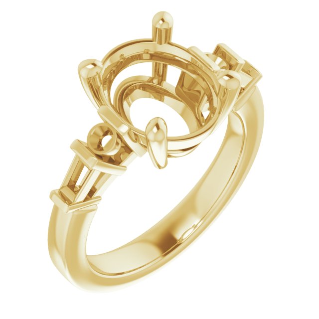 Accented Engagement Ring