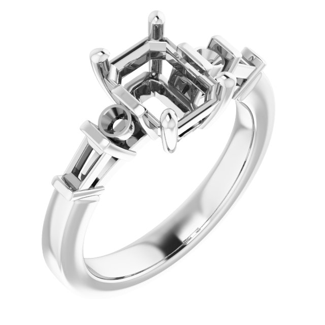 Accented Engagement Ring