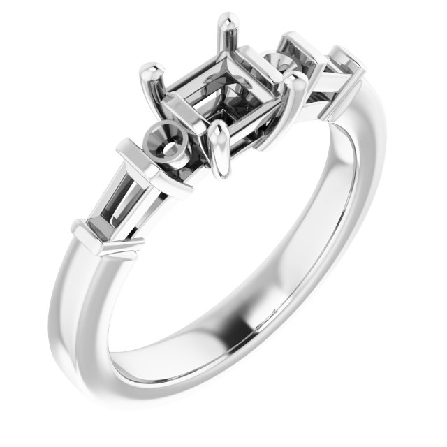 Accented Engagement Ring