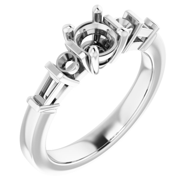 Accented Engagement Ring