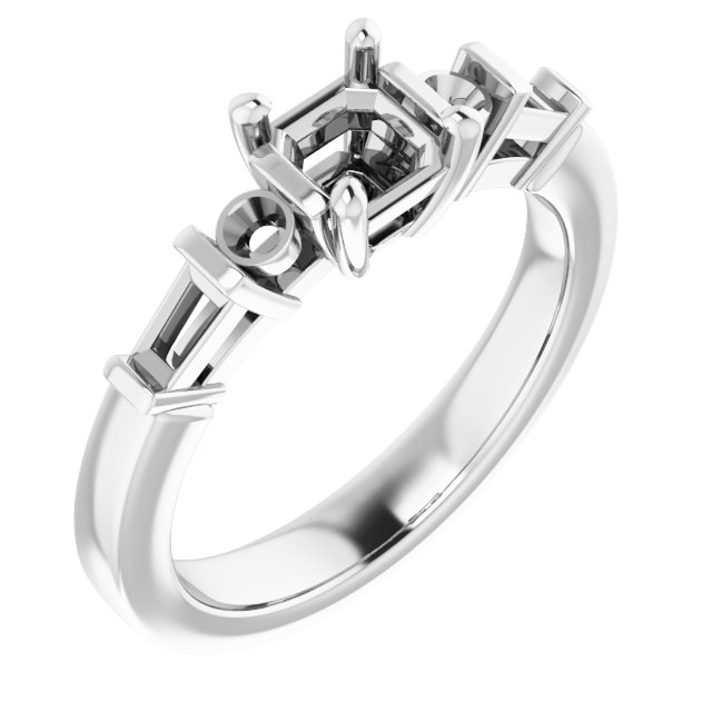 Accented Engagement Ring