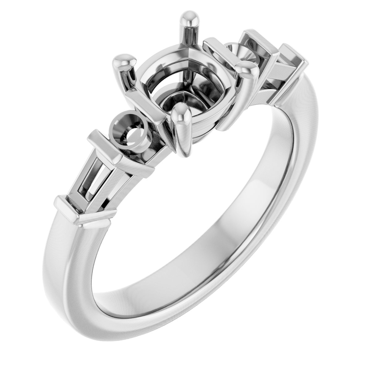 Accented Engagement Ring