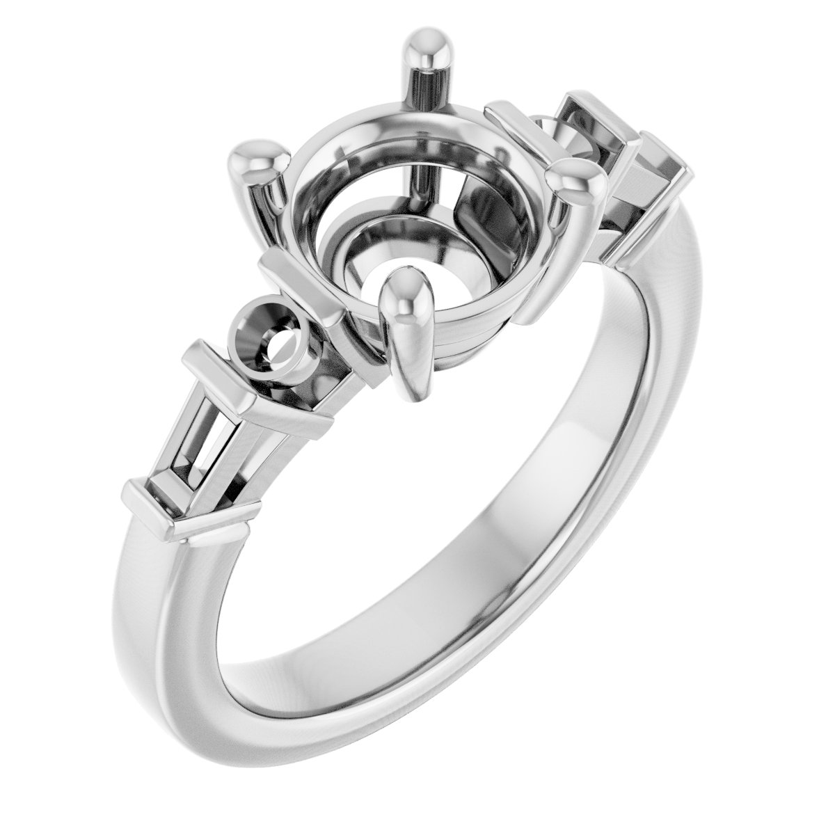 Accented Engagement Ring