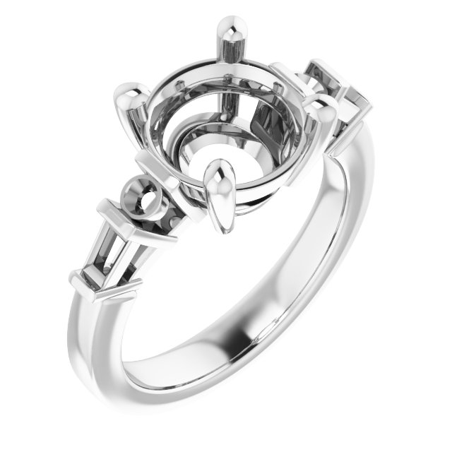 Accented Engagement Ring
