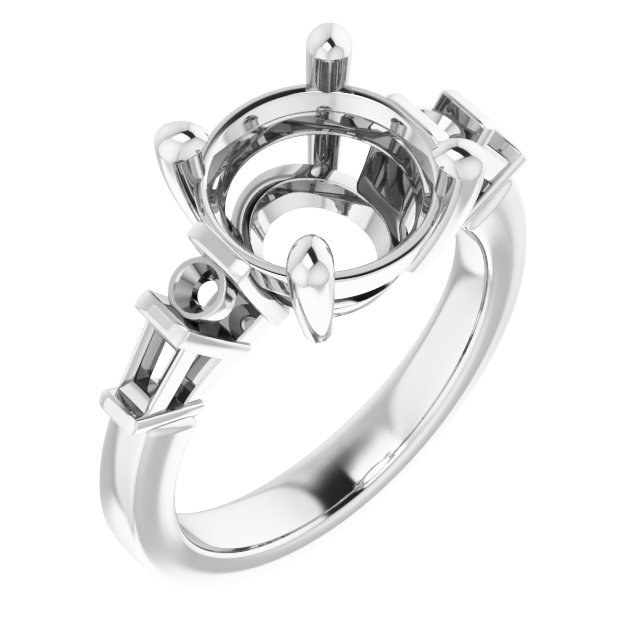 Accented Engagement Ring