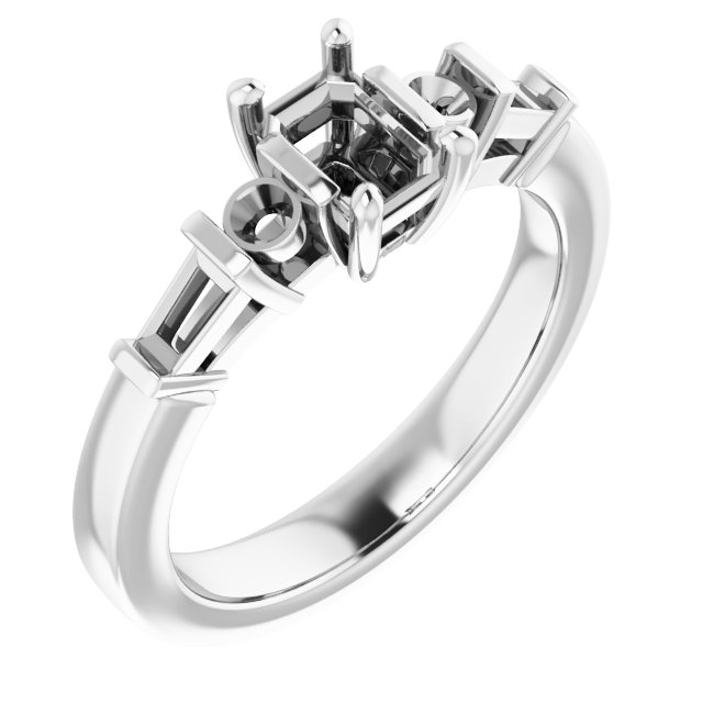 Accented Engagement Ring